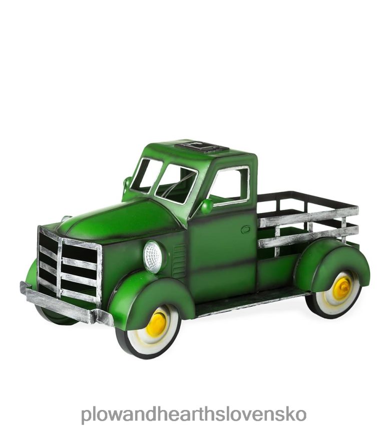 Plow & Hearth Vintage štýl solárny kvetináč - červený 6P208P187 dvor a záhrada