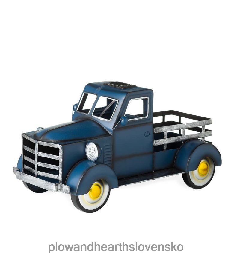 Plow & Hearth Vintage štýl solárny kvetináč - červený 6P208P187 dvor a záhrada