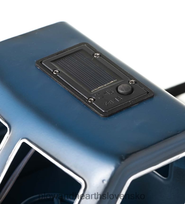 Plow & Hearth Vintage štýl solárny kvetináč - červený 6P208P187 dvor a záhrada