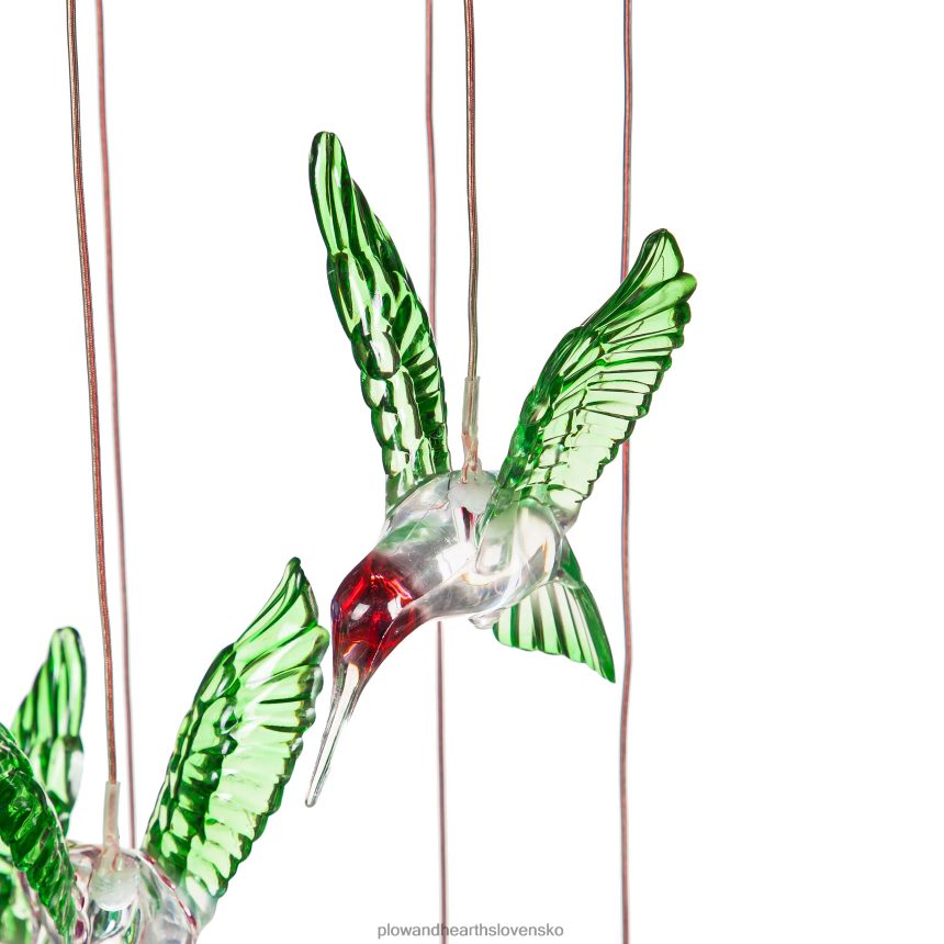 Plow & Hearth farebný solárny mobil s kolibríkmi 6P208P198 dvor a záhrada