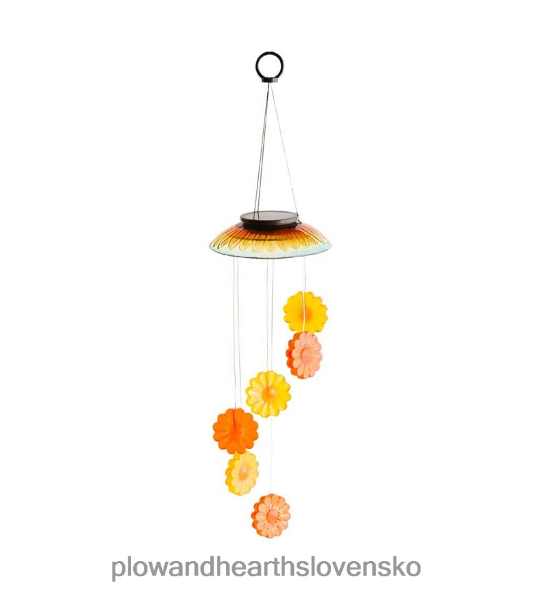 Plow & Hearth farebný solárny mobil so slnečnicami 6P208P373 dvor a záhrada