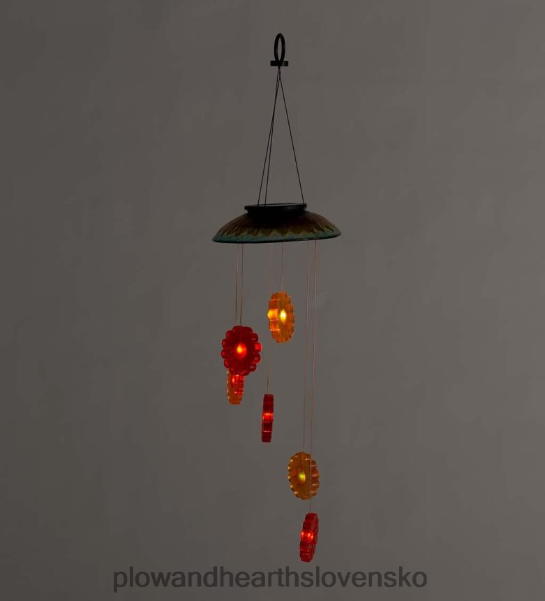 Plow & Hearth farebný solárny mobil so slnečnicami 6P208P373 dvor a záhrada