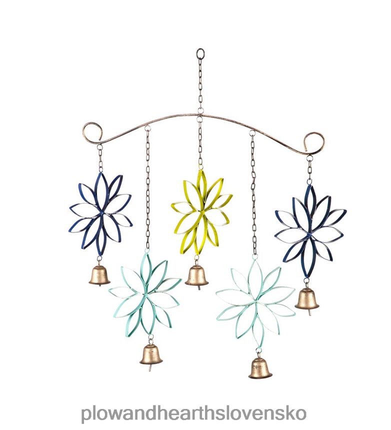 Plow & Hearth kvetinová zvonkohra so zvončekmi 6P208P323 dvor a záhrada