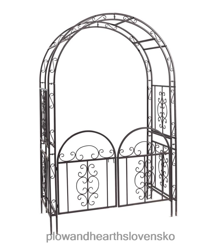 Plow & Hearth montebello scrollwork kovový záhradný altánok 6P208P69 dvor a záhrada