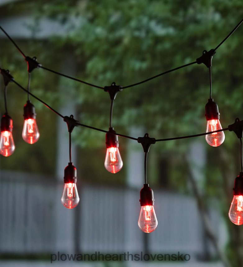 Plow & Hearth solárne viacfarebné strunové svetlá 6P208P409 dvor a záhrada