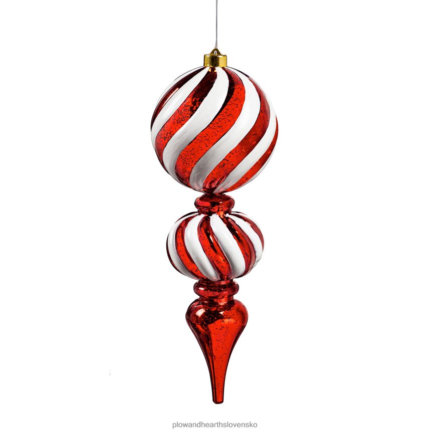 Plow & Hearth vnútorná/vonkajšia nerozbitná osvetlená veľká záverečná vírivá ozdoba 6P208P82 dvor a záhrada