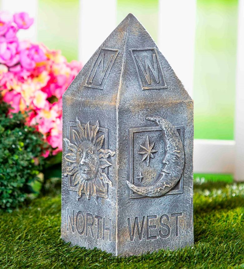 Plow & Hearth záhradný totem nebeského kompasu 6P208P220 dvor a záhrada