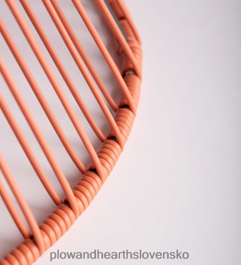 Plow & Hearth veľké solárne závesné svietidlo - lososovo ružové 6P208P480 dvor a záhrada