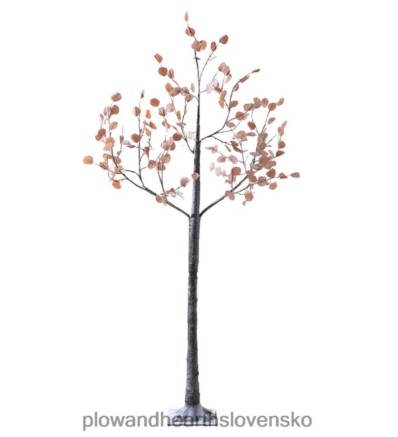 Plow & Hearth vnútorný / vonkajší elektrický osvetlený ružový strieborný dolárový strom 6P208P470 dvor a záhrada