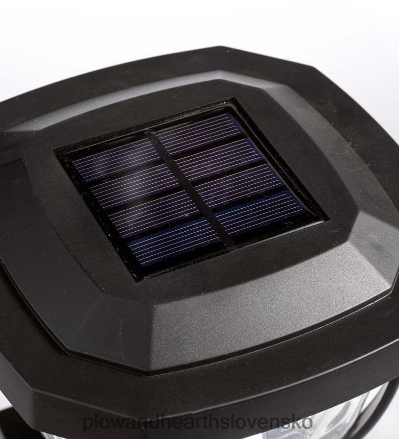 Plow & Hearth zvlnené sklenené solárne svietidlá, sada 2 ks - medené 6P208P474 dvor a záhrada