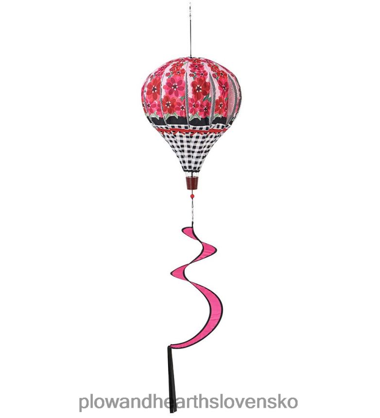 Plow & Hearth ozdobná záhradná balónová veterná vrtuľa - kvetináč 6P208P275 dvor a záhrada