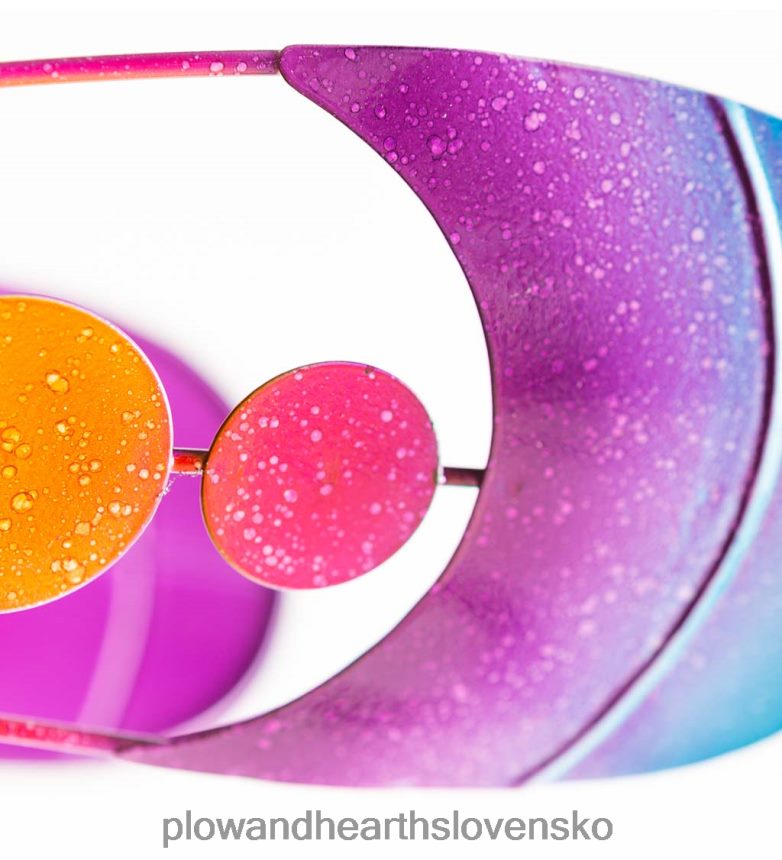 Plow & Hearth šperk bubliny kovová veterná vrtuľa - fialová 6P208P357 dvor a záhrada