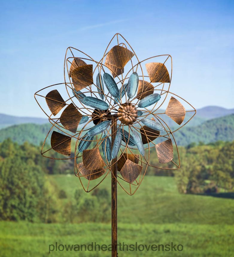 Plow & Hearth verdigris a medené lupienky veterná vrtuľa 6P208P202 dvor a záhrada