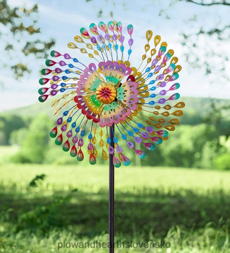 Plow & Hearth veterná vrtuľa z dúhových pier 6P208P328 dvor a záhrada