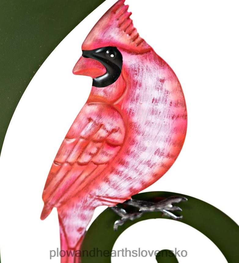 Plow & Hearth vianočná hviezda a kardinálna kovová záhradná mreža 6P208P8 dvor a záhrada