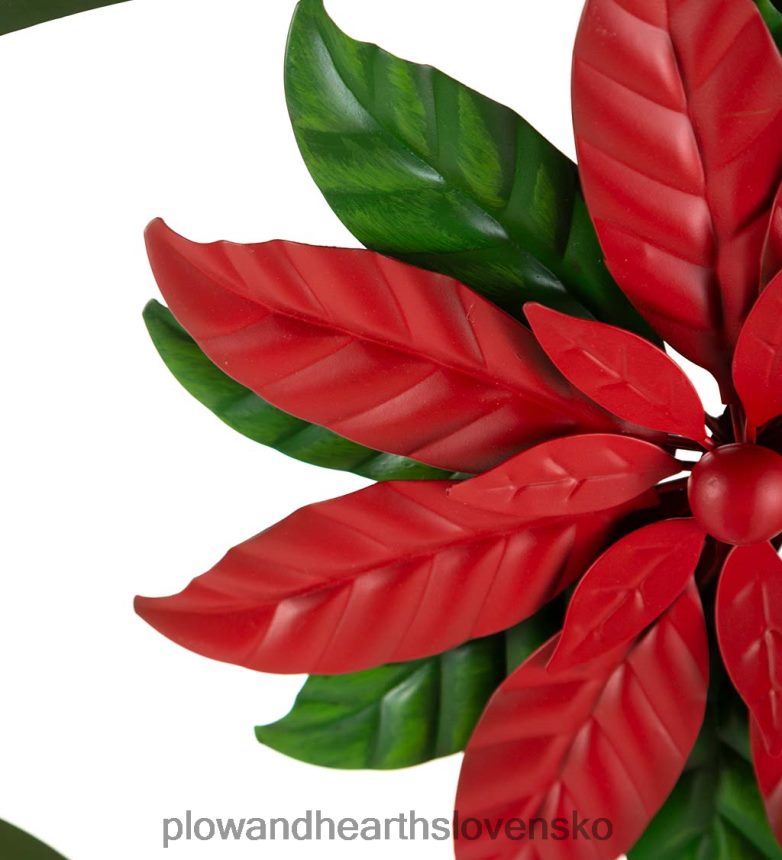 Plow & Hearth vianočná hviezda a kardinálna kovová záhradná mreža 6P208P8 dvor a záhrada