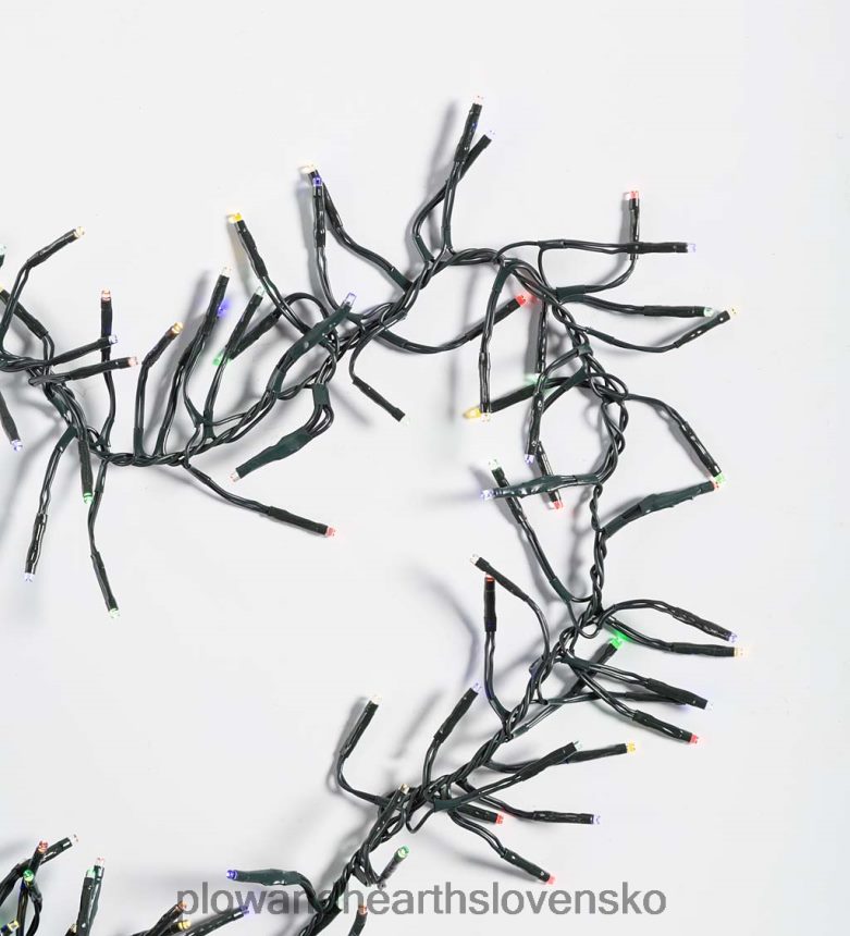 Plow & Hearth vnútorné/vonkajšie elektrické skupinové svetlá s 1128 viacfarebnými LED diódami; 32'l 6P208P33 dvor a záhrada