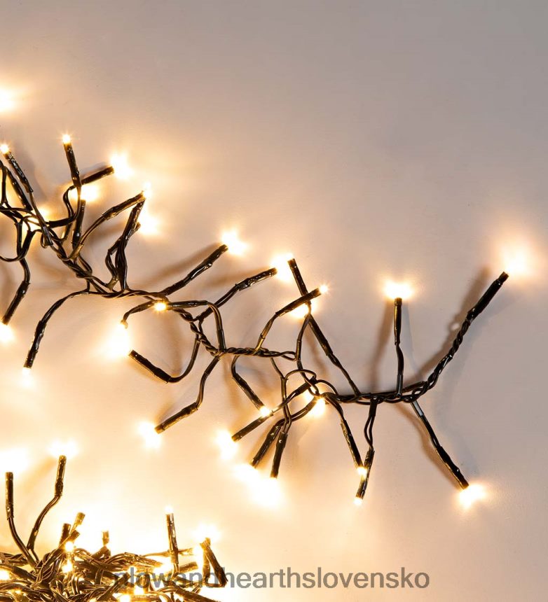 Plow & Hearth vnútorné/vonkajšie elektrické skupinové svetlá so 768 teplými bielymi LED diódami; 19'l 6P208P34 dvor a záhrada