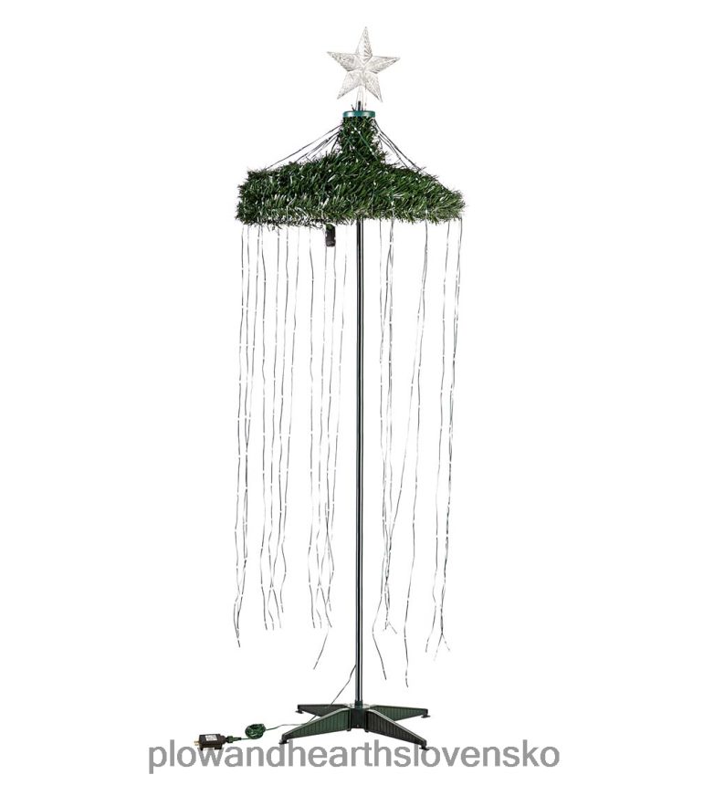 Plow & Hearth vnútorný/vonkajší vianočný stromček s viacfarebnými svetlami, 71