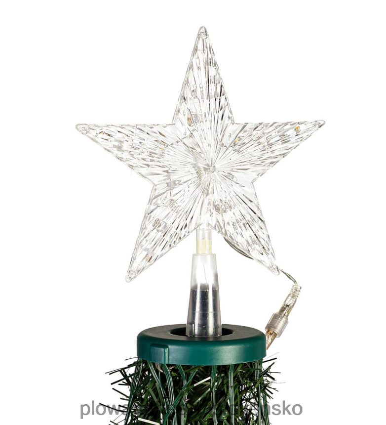 Plow & Hearth vnútorný/vonkajší vianočný stromček s viacfarebnými svetlami, 71