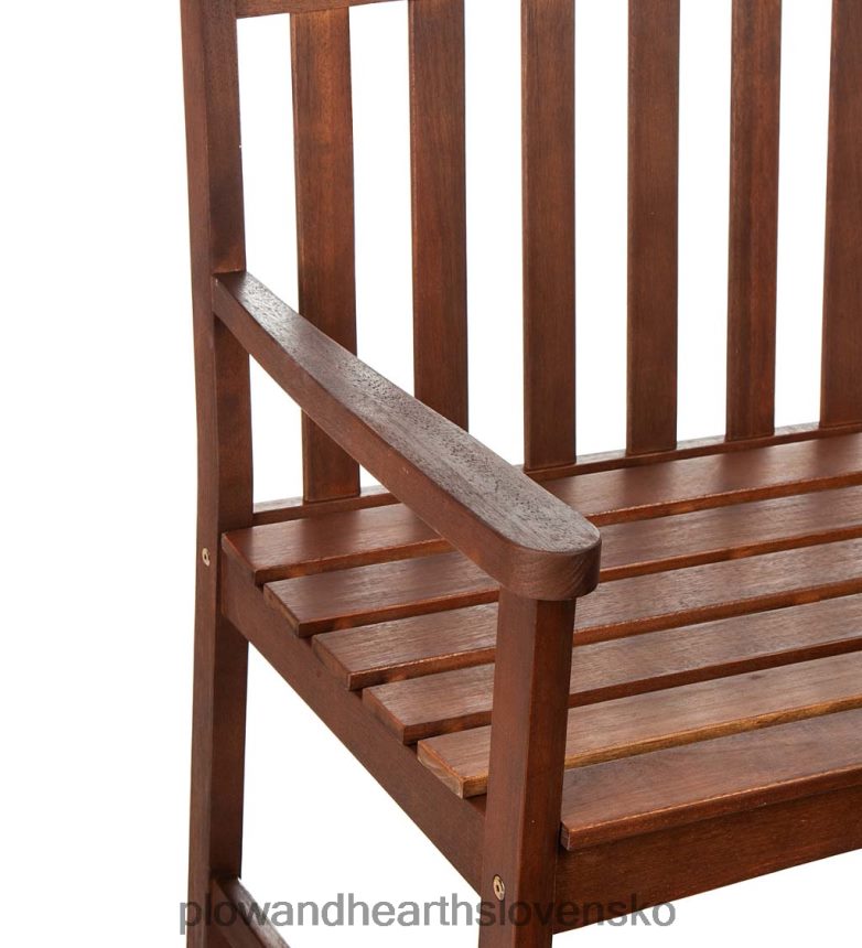 Plow & Hearth Lavička z eukalyptového dreva lancaster - prírodná 6P208P491 dvor a záhrada