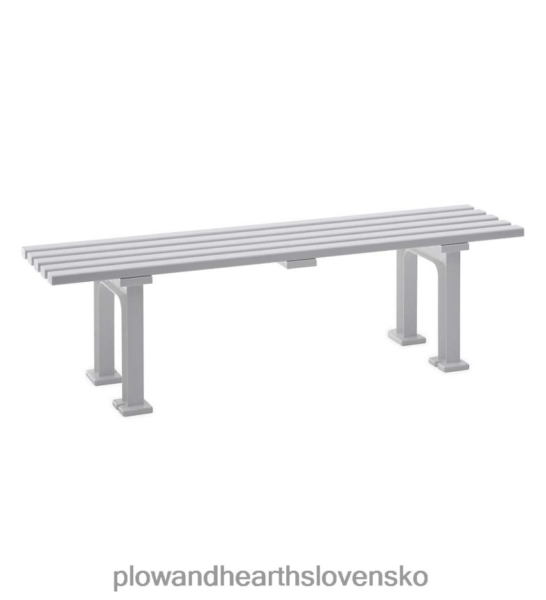 Plow & Hearth Záhradná lavička bez chrbtovej opierky v komerčnej kvalite - hnedá 6P208P492 dvor a záhrada