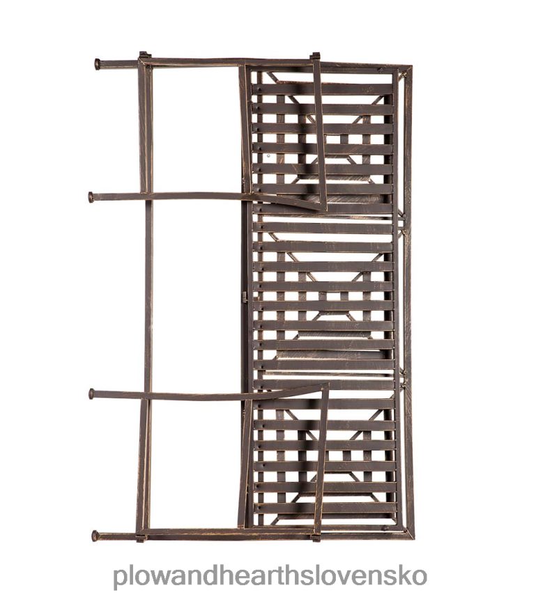Plow & Hearth bronzová kovová záhradná lavička - bronz 6P208P513 dvor a záhrada
