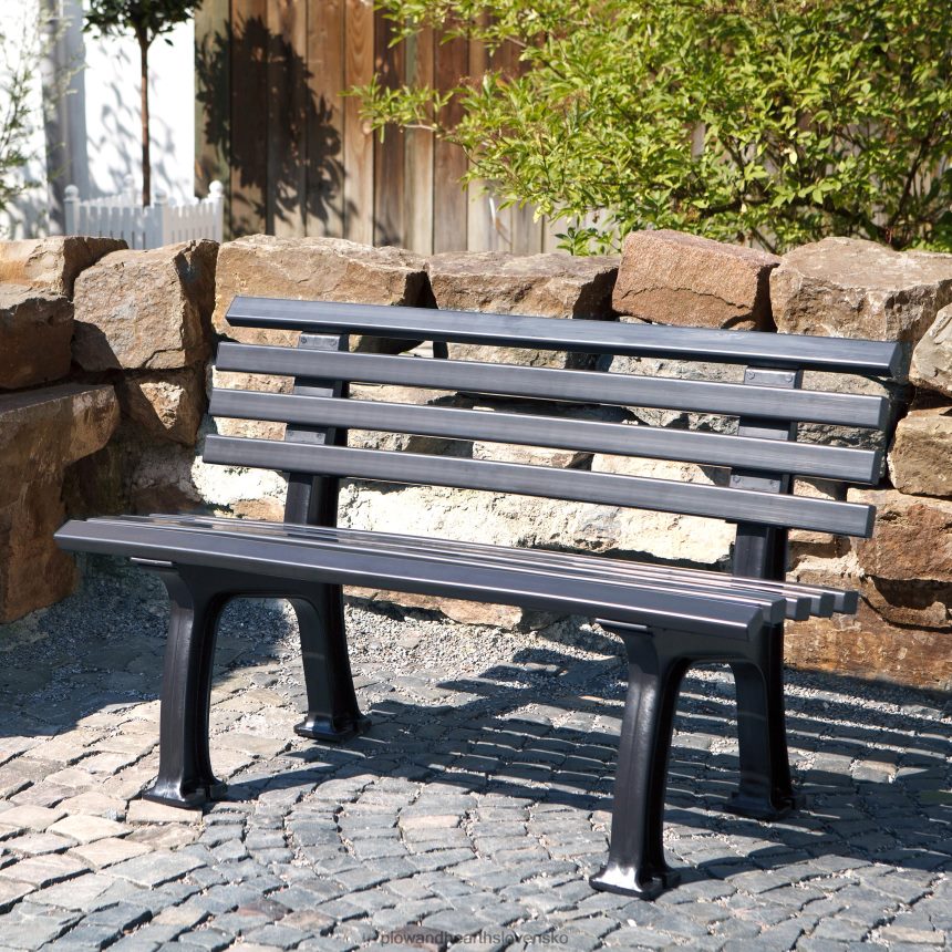 Plow & Hearth malá 2-miestna záhradná lavička z PVC odolná voči poveternostným vplyvom - zelená 6P208P494 dvor a záhrada