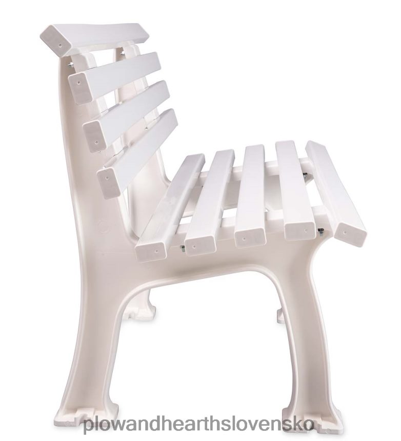 Plow & Hearth malá 2-miestna záhradná lavička z PVC odolná voči poveternostným vplyvom - zelená 6P208P494 dvor a záhrada