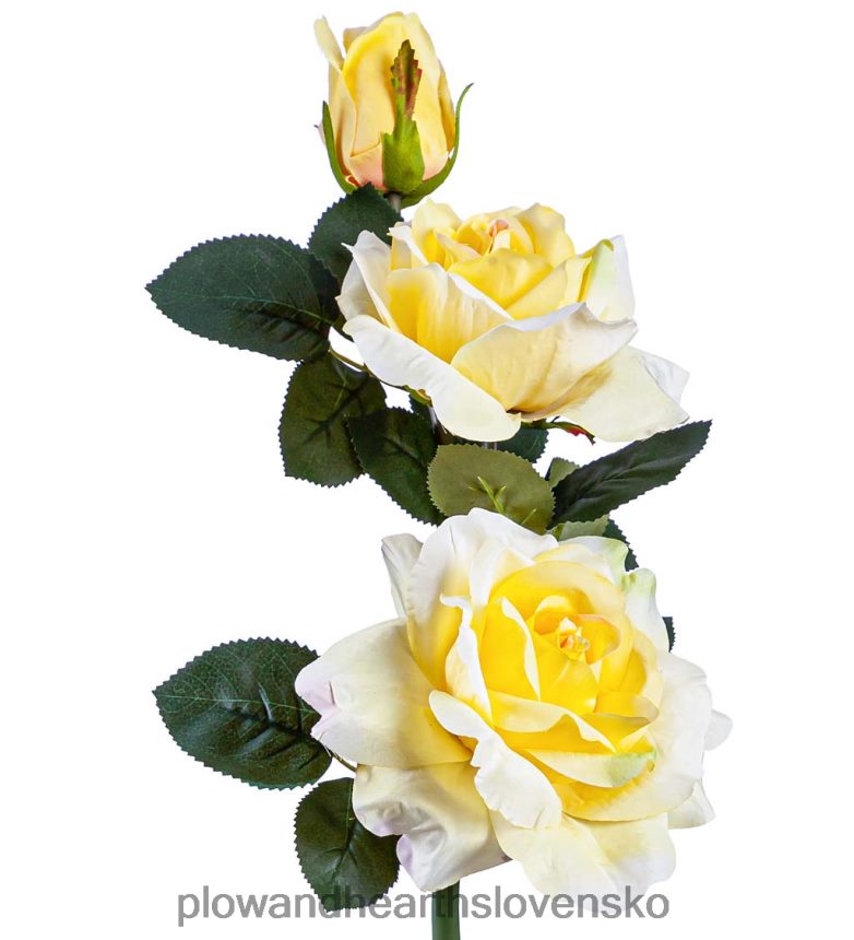 Plow & Hearth žltá ruža solárny záhradný podiel 6P208P245 dvor a záhrada