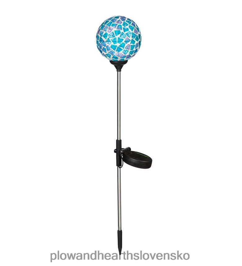 Plow & Hearth mozaikové glóbusy slnečné záhradné kolíky - zelené 6P208P3010 dvor a záhrada