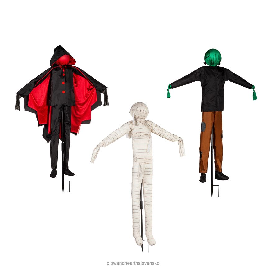 Plow & Hearth osvetlené príšery, sada 3 kusov 6P208P287 dvor a záhrada