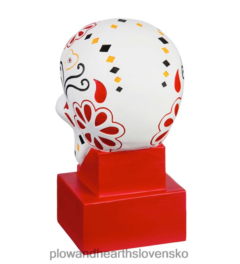 Plow & Hearth Kansas city náčelníci socha cukrovej lebky 6P208P400 dvor a záhrada