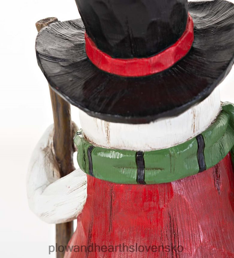 Plow & Hearth Socha vtáčieho kŕmidla snehuliaka do každého počasia 6P208P119 dvor a záhrada