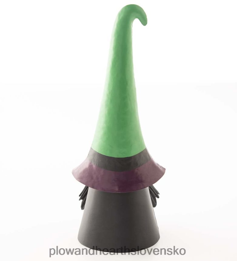 Plow & Hearth osvetlený halloweenský čarodejnícky trpaslík - čierny 6P208P429 dvor a záhrada