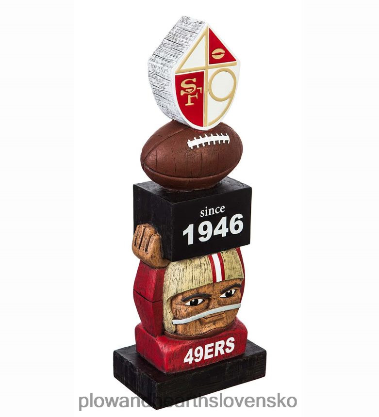 Plow & Hearth ročník futbalovej záhradnej sochy - baličky zeleného zálivu 6P208P421 dvor a záhrada