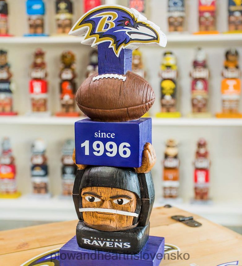 Plow & Hearth ročník futbalovej záhrady socha - baltimorské havrany 6P208P214 dvor a záhrada