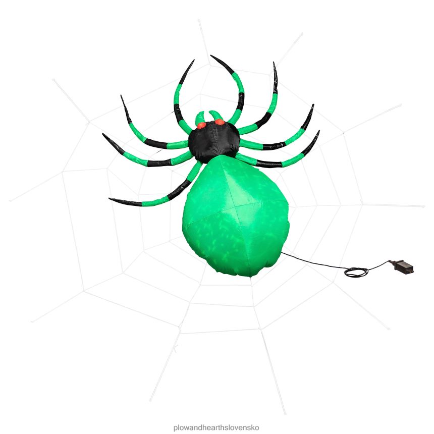 Plow & Hearth rozsvietený pavúk na halloweenskej nafukovačke 6P208P424 dvor a záhrada