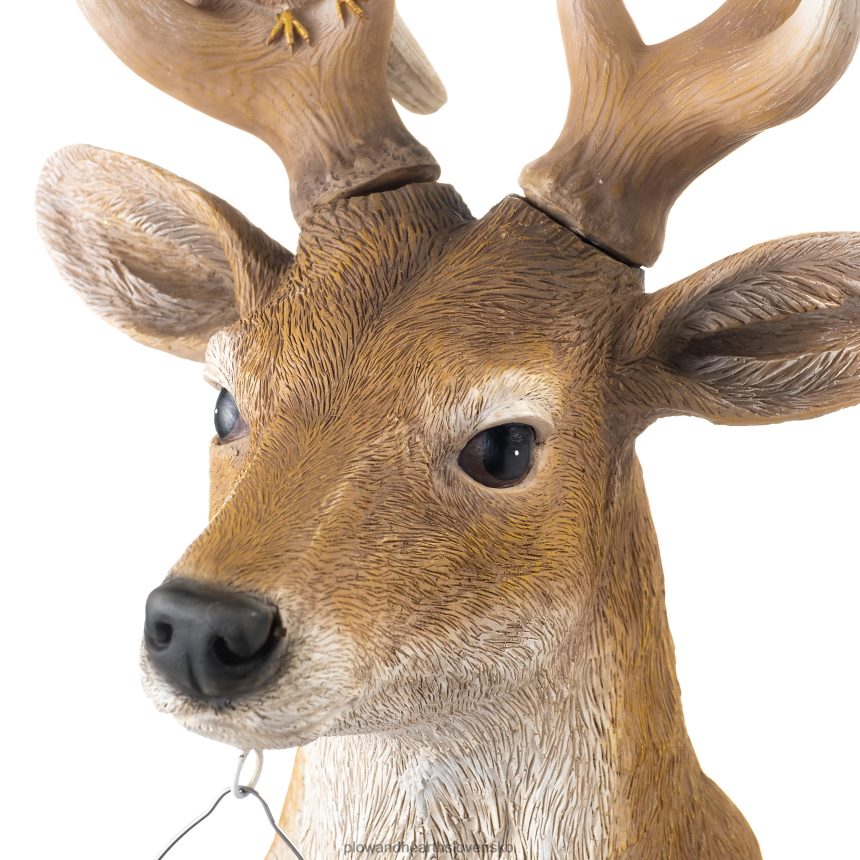 Plow & Hearth slnečná socha jeleňa a priateľov 6P208P77 dvor a záhrada