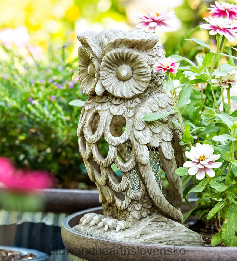 Plow & Hearth solar bug zapper záhradná socha - škriatok 6P208P227 dvor a záhrada