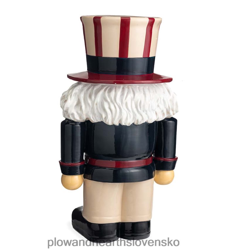 Plow & Hearth vnútorná / vonkajšia osvetlená socha strýka Sama Shortyho 6P208P264 dvor a záhrada