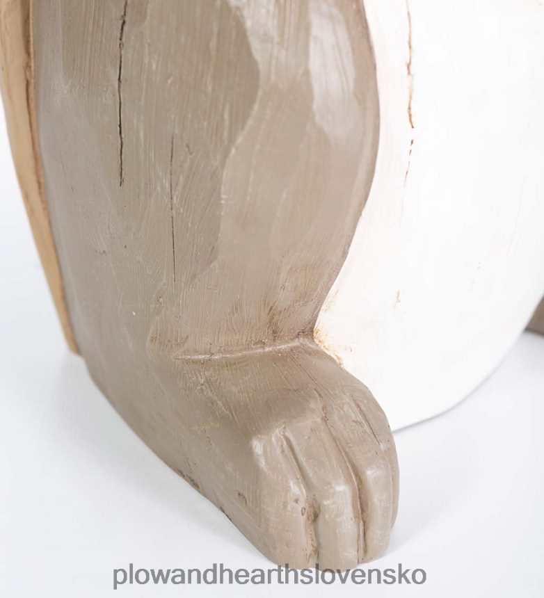 Plow & Hearth vnútorná / vonkajšia osvetlená veverička krátka socha 6P208P123 dvor a záhrada