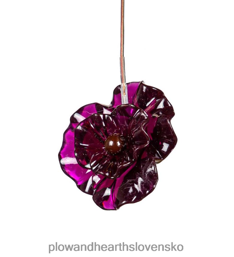 Plow & Hearth záhradní kamaráti solárny mobil meniaci farbu - motýle a kvety 6P208P452 dvor a záhrada