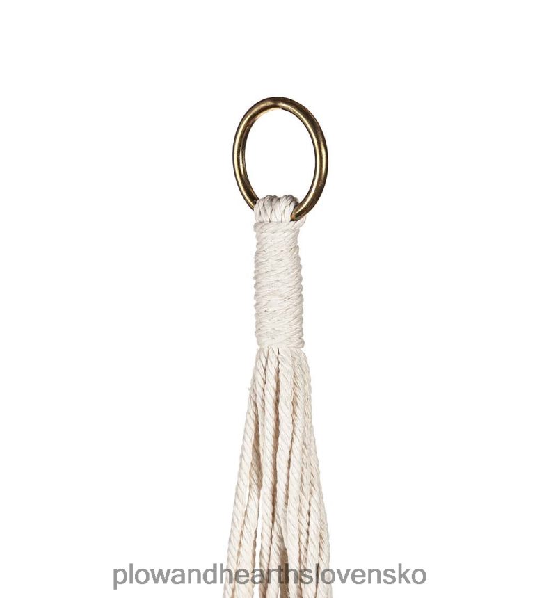 Plow & Hearth Látkový kvetináč olivia s držiakom na makramé - modrý 6P208P930 dvor a záhrada