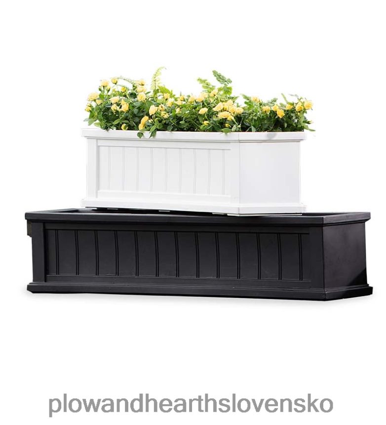 Plow & Hearth lexington samozavlažovacie okenné boxy so závesnými konzolami 6P208P925 dvor a záhrada