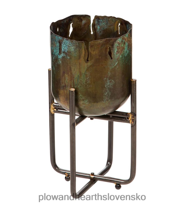 Plow & Hearth núdzové kovové vyvýšené kvetináče, sada 3 kusov 6P208P924 dvor a záhrada