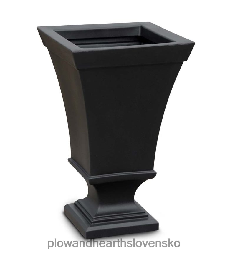 Plow & Hearth richmond samozavlažovací podstavec na urny - biely 6P208P913 dvor a záhrada