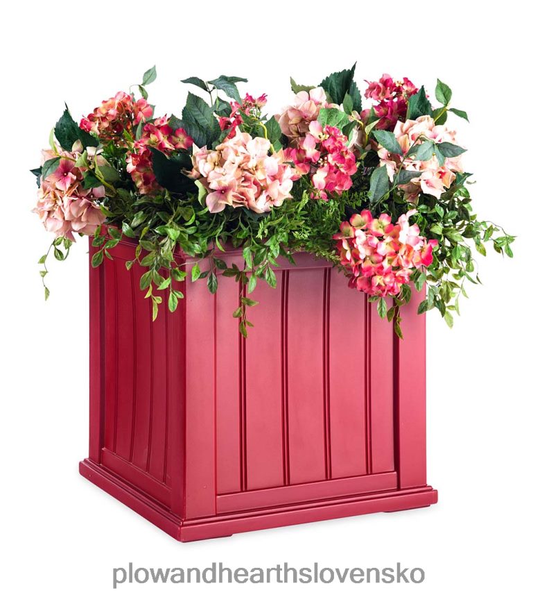 Plow & Hearth samozavlažovacie kvetináče lexington 6P208P910 dvor a záhrada
