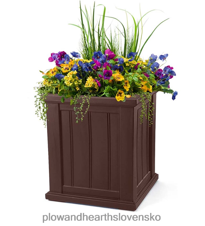 Plow & Hearth samozavlažovacie kvetináče lexington 6P208P910 dvor a záhrada
