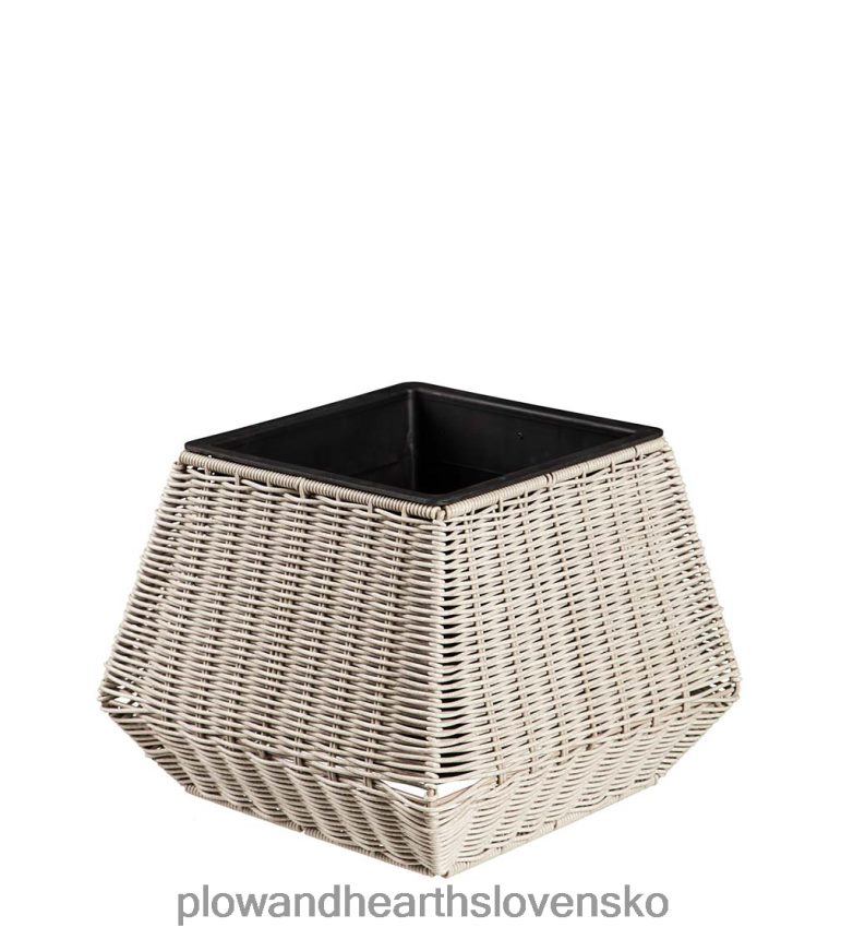 Plow & Hearth vnútorné/vonkajšie prútené kvetináče, sada 3 ks 6P208P981 dvor a záhrada